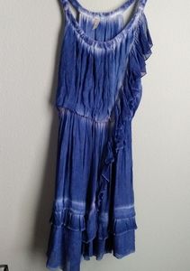 EUC Free People Tye dye ruffle midi dress 👗